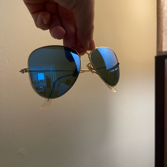 Ray-Ban Aviator Flash lenses (Blue Metallic lenses) - Picture 2 of 5